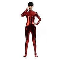 zentai suits ninja zentai cosplay costumes red solid leotardonesie zen ...