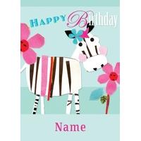 Zebra | Birthday Card | BO1014