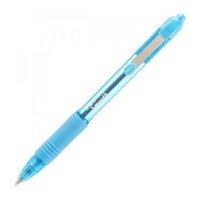 Zebra Z-Grip Smooth Ballpoint Pen Medium 1.0mm Tip 0.7mm Line (Light Blue) - Pack of 12 Pens
