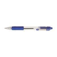 Zebra Z-Grip Retractable Ballpoint Pen Metal Clip Medium (Blue) - (Pack of 12 Pens)