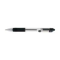 Zebra Z-Grip Retractable Ballpoint Pen Metal Clip Medium (Black) - (Pack of 12 Pens)