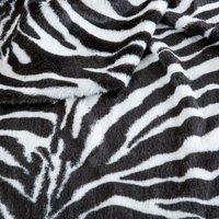 Zebra Print Faux Fur 1.5M Fabric 404853