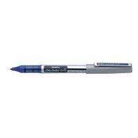 zebra dx5 rollerball liquid ink pen fine needle point blue pack of