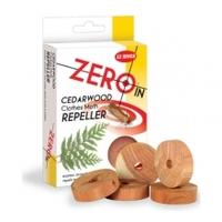 Zero In Cedarwood Clothes Moth Repeller 12 Rings, Moth Repeller, 2 Packs