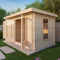 ZEN LOG CABIN with Double Glazing by Mercia - 34mm