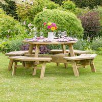 zest alex octagonal picnic table