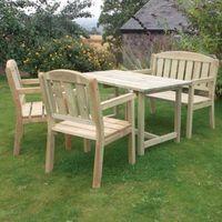 Zest Caroline Table Bench and Chair Set