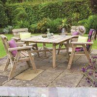 Zest Abbey Square Table and 4 Chair Set