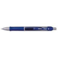 Zebra Orbitz Retractable Rollerball Gel Ink Pen Medium 0.7mm Tip 0.5mm Line (Blue) - Pack of 12 Pens