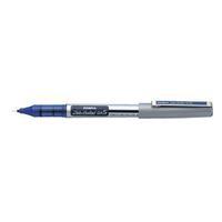 Zebra DX5 Rollerball Liquid Ink Pen Fine Needle Point (Blue) - Pack of 10 Pens