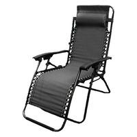 zero textilene gravity chair in black