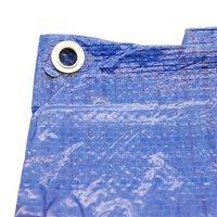 Zexum 6Ft x 4Ft Heavy Duty Blue Weatherproof Tarpaulin