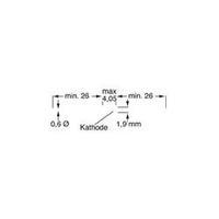 Zener diode ZPD 18 V Enclosure type (semiconductors) DO 35 Diotec Zener voltage 18 V Max. power (P total) 520 mW