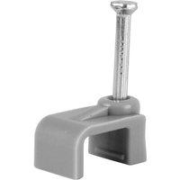 Zexum Grey T&E Nail-In Cable Clips 100 Pack