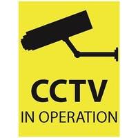 Zexum 100mm X 75mm Security Camera CCTV Warning Caution Sticker