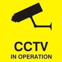 Zexum 100mm X 100mm Security Camera CCTV Warning Caution Sticker Sign