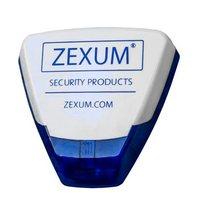 Zexum White DIY Dummy Alarm Box With LED Backlight, Sounder, & Strobe