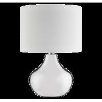 Zebrano Touch Table Lamp - Satin Silver
