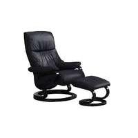 Zerostress Clyde Leather Armchair and Footstool