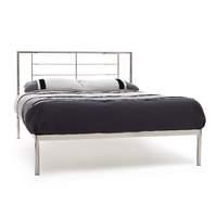 zeus nickel metal bed frame double