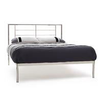 Zeus Nickel Metal Bed Frame Kingsize