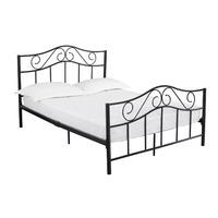 zeta metal bed frame double black