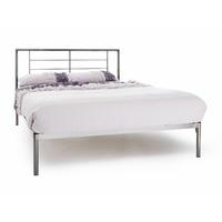 Zeus Black Nickel Metal Bed Frame Kingsize