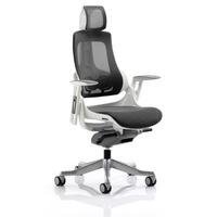 zeta executive office chair in charcoal mesh