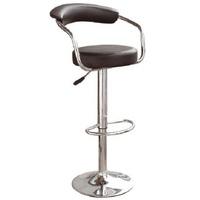 Zenith Kitchen Bar Stool In Black with Gaslift Action