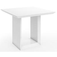 Zeus White High Gloss Square Dining Table