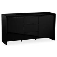 Zeus Black High Gloss Large Sideboard