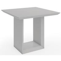 zeus grey high gloss square dining table