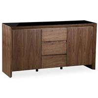 Zeus Walnut High Gloss Large Sideboard