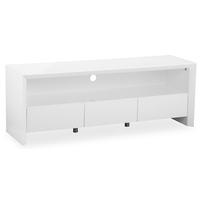 Zeus White High Gloss Large TV Unit