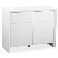 Zeus White High Gloss Small Sideboard