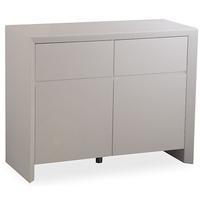 Zeus Grey High Gloss Small Sideboard