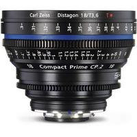 Zeiss 18mm T3.6 CP.2 Cine Prime T* Lens - Sony E Mount (Metric)