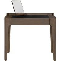 Zeke dressing table and mirror, walnut and black