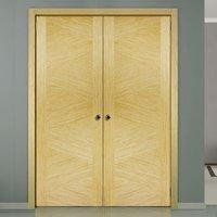 Zeus Oak Solid Internal Door Pair is 1/2 Hour Fire Rated and Prefinished