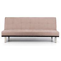 Zenko Faux Suede Sofa Bed Latte Brown