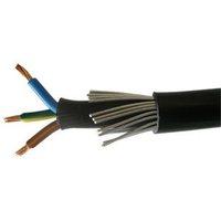 Zexum 2.5mm 3 Core 31A Brown Blue Green Yellow 6943X Steel Wire Armoured SWA Outdoor Mains Power Cable