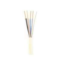 Zexum White 1.5mm 16A 4 Core & Earth Brown Black Grey Blue Fire Resistant Rated BASEC Approved Power Cable