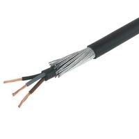 Zexum 2.5mm 3 Core 31A Brown Black Grey 6943X Steel Wire Armoured SWA Outdoor Mains Power Cable