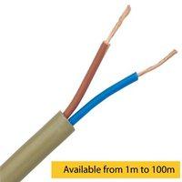 Zexum 0.5mm 2 Core PVC Flex Cable Gold Flat 2192Y