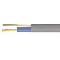 Zexum Grey 1mm 14A Blue Single Core & Earth 6241Y Flat PVC/PVC Harmonised Lighting Power Cable