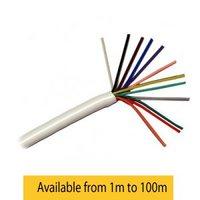 Zexum 6 Pair 12 Core Round White Burglar Alarm Cable