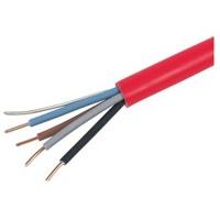 Zexum Red 2.5mm 24A 4 Core & Earth Brown Black Grey Blue Fire Resistant Rated BASEC Approved Power Cable