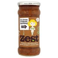 Zest Foods Tomato Mushroom & Green Pepper Pasta Sauce 340g (Pack of 6)