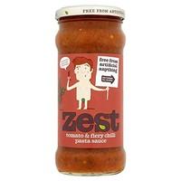 Zest Foods Tomato & Fiery Chilli Pasta Sauce 340g (Pack of 6)