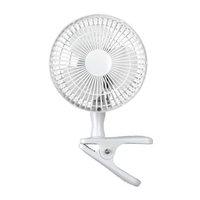 Zexum White 6 Inch Clip On Portable Cooling Fan